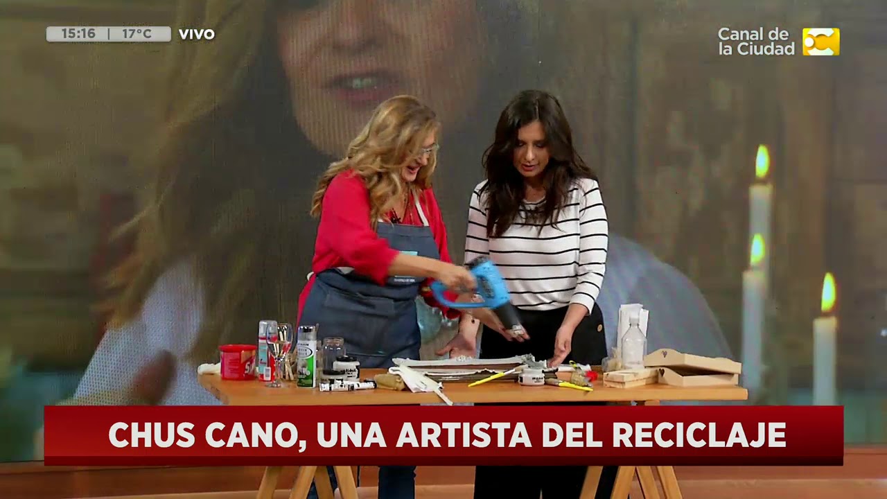 Nos visita Chus Cano, una artista del reciclaje en Hoy Nos Toca a la Tarde