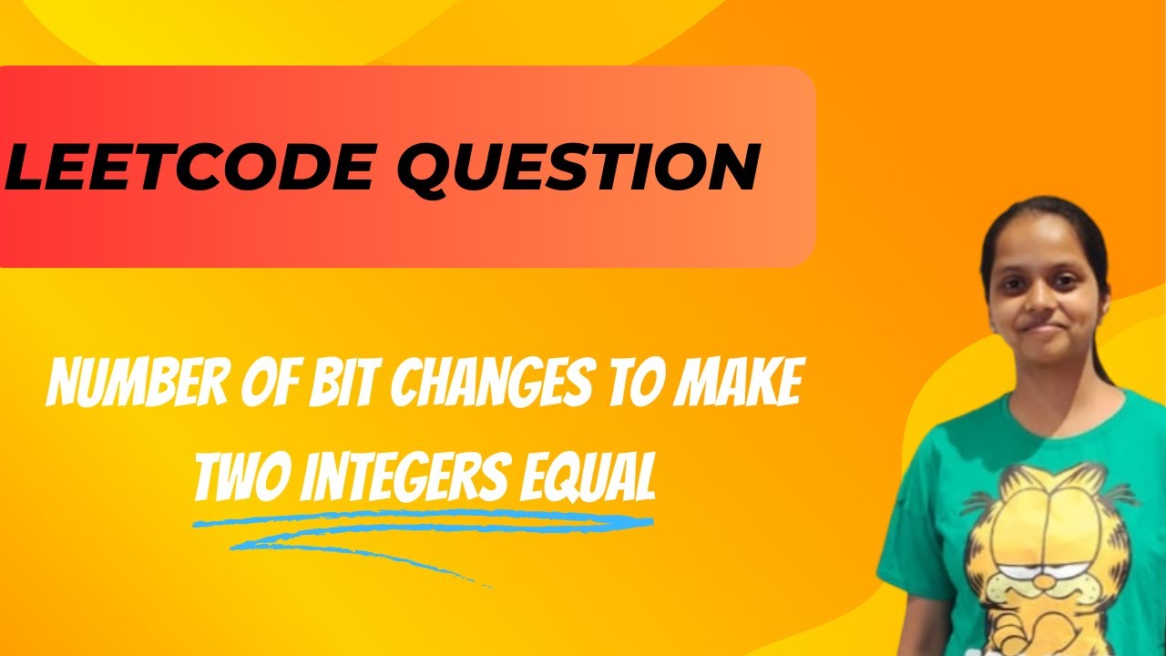 3226. Number of Bit Changes to Make Two Integers Equal—Leetcode