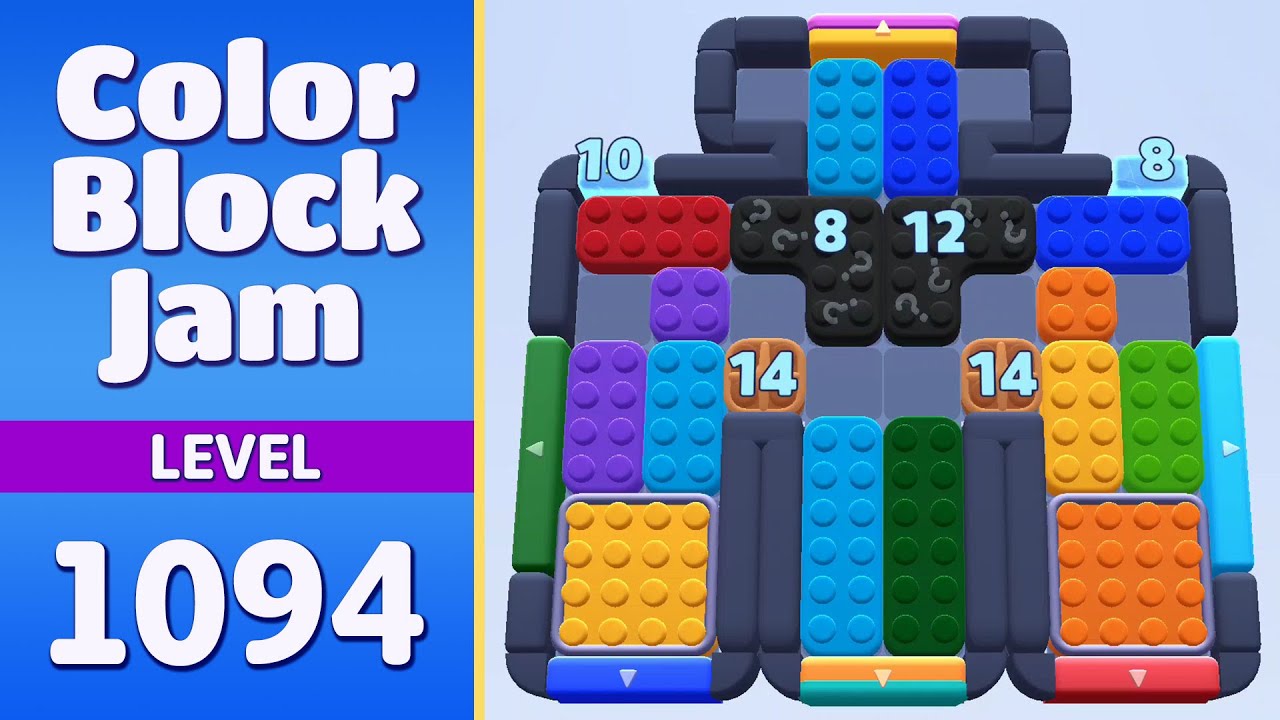 Color Block Jam Уровень 1094 (1095) | Все головоломки решены! 🎯