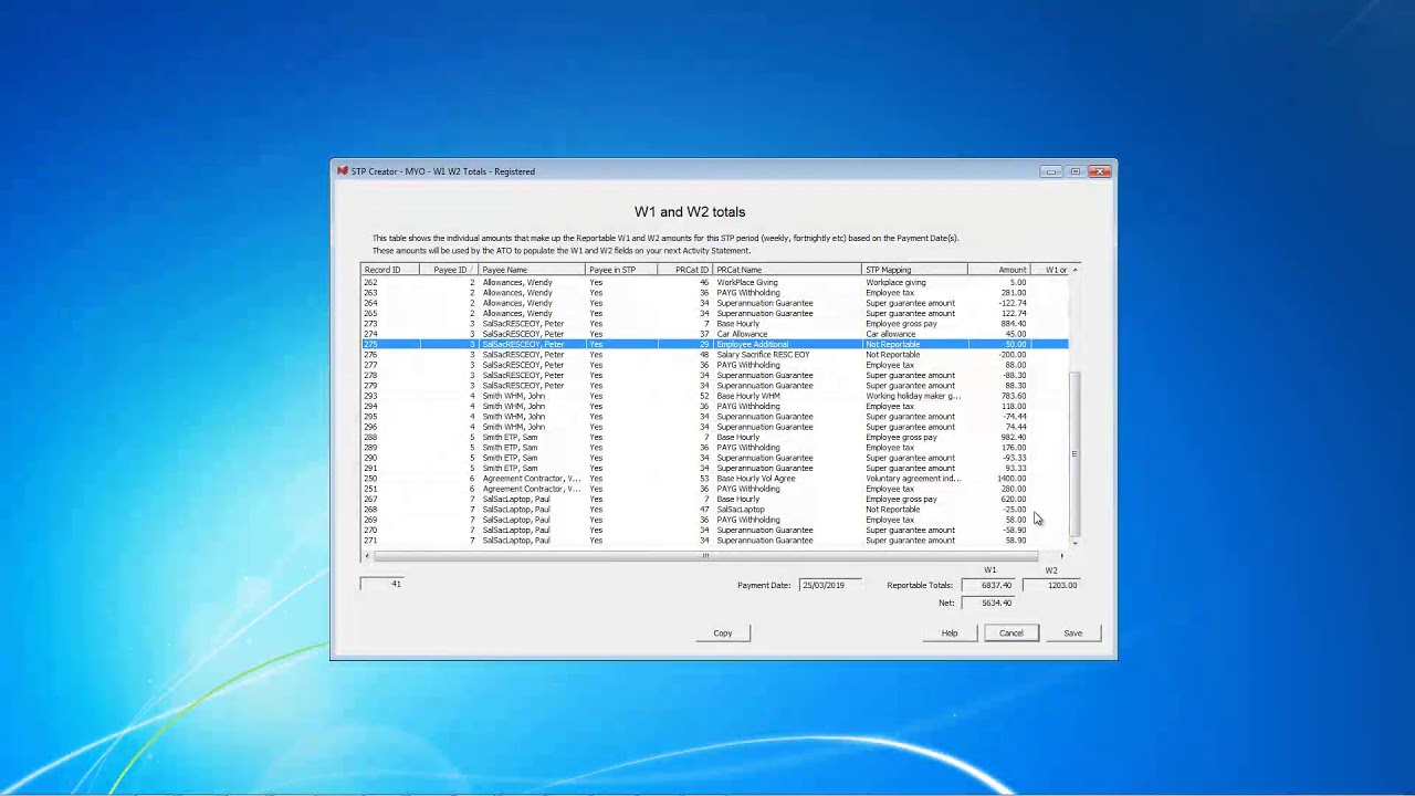 STP Creator - How to use and Lodge STP data with the ATO for a complex payroll.