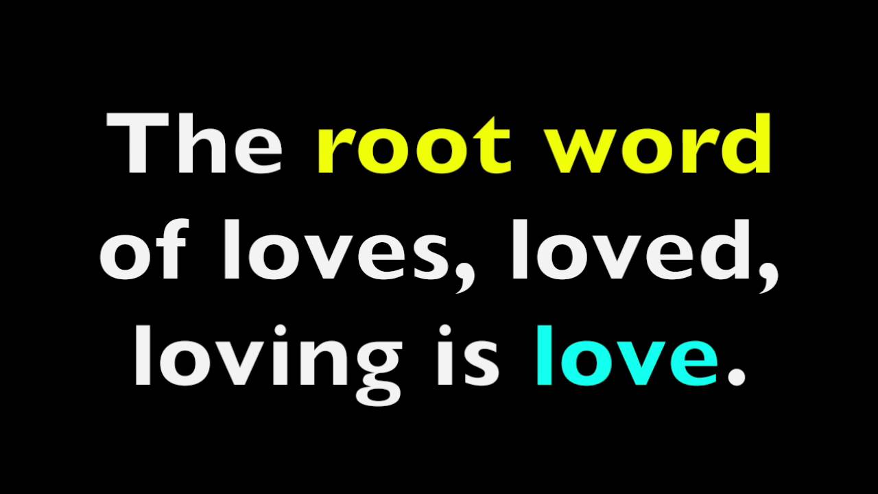 ROOT WORDS SONG for KIDS   Learn English