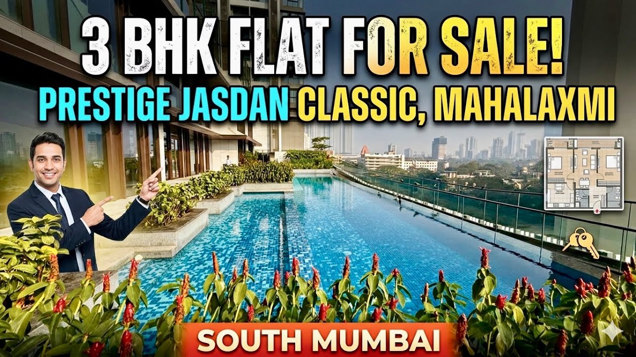 LUXURY 3 BHK For Sale in Prestige Jasdan Classic Mahalaxmi | South Mumbai Home Tour 🏙️