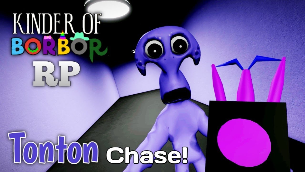 TONTON CHASE Kinder Of Borbor RP Minigames  - Mascot Horror Roblox