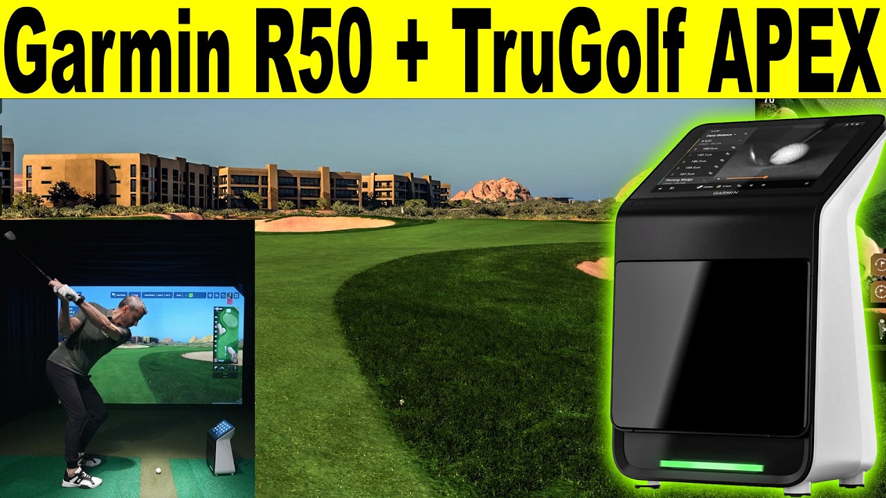 Обзор гольф-симулятора TruGolf Apex и анализатора параметров удара Garmin R50!