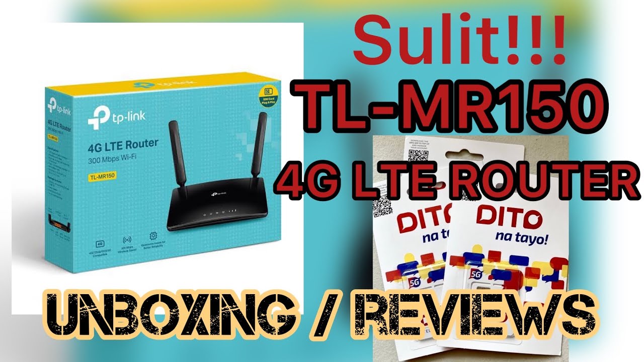 TP-Link TL-MR150 4G LTE  WiFi Router | Unboxing and reviews | Liz Vlog