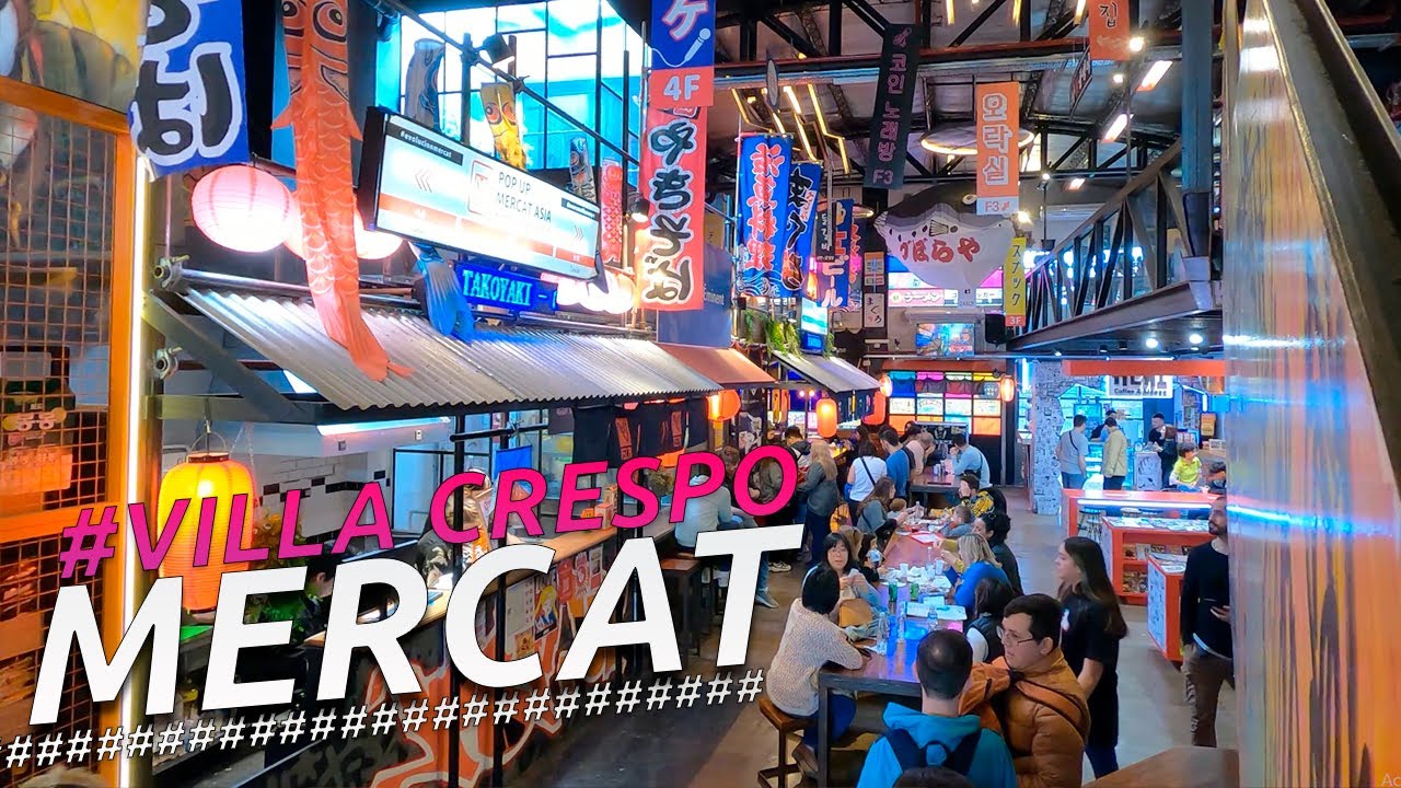 Recorriendo MERCAT ASIA I VILLA CRESPO I BUENOS AIRES I ARGENTINA I 4K Walking Tour VLOG