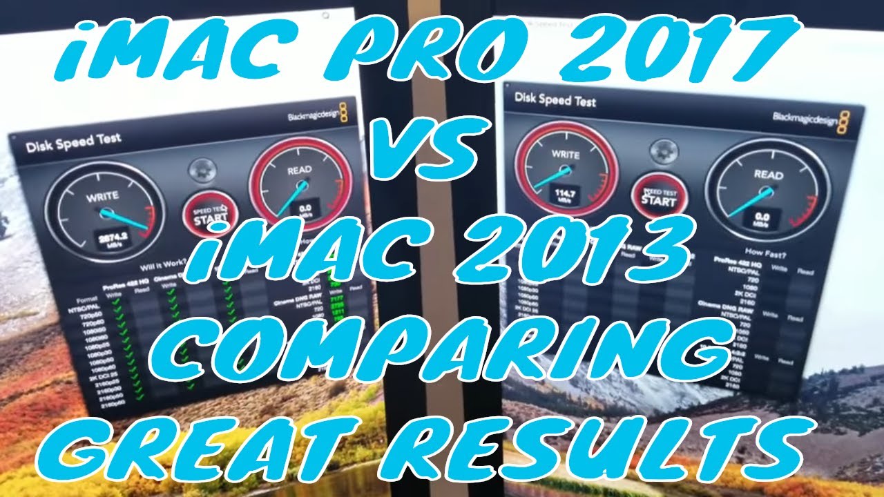 iMac pro 2017 vs iMac 2013 comparing
