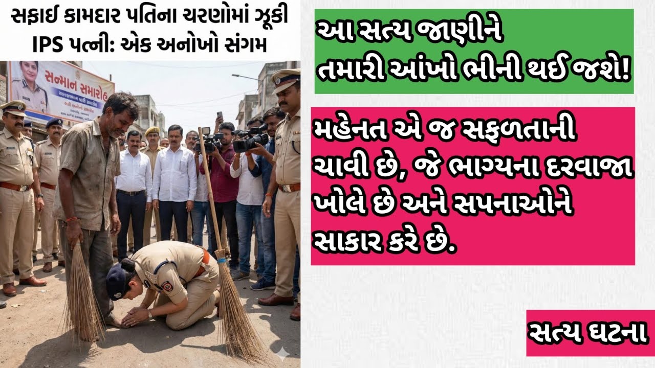 સફાઈ કામદાર પતિના ચરણમાં ઝૂકી IPS પત્ની: એક અનોખો સંગમ | Emotional Gujarati Varta 2026 ભક્તિ વાર્તા 