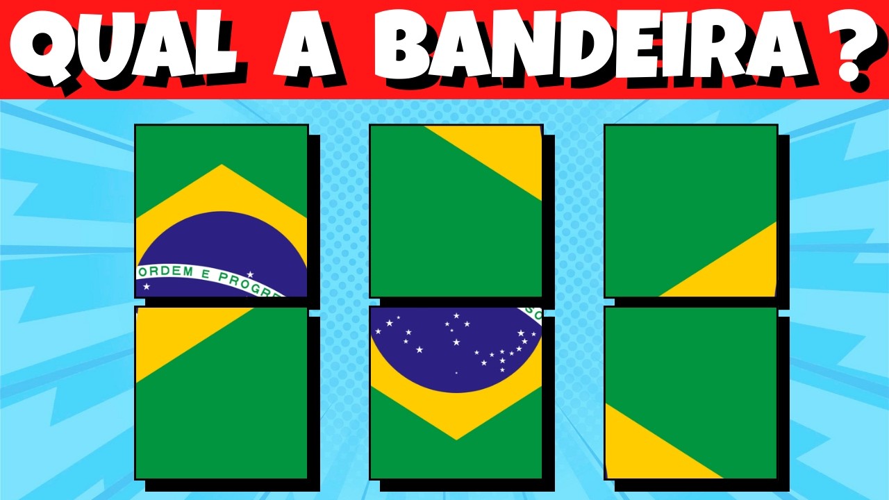 Adivinhe a Bandeira pelo Quebra-Cabeça 🧩 Quiz de Bandeiras