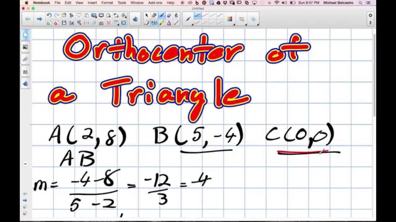 Orthocenter of a Triangle Grade 10 Academic Lesson 3 4 10 19 14