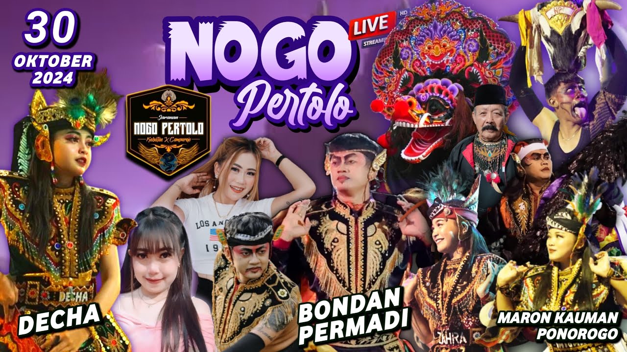 🔴 LIVE MALAM INI JARANAN NOGO PERTOLO FEAT BONDAN PERMADI DECHA DI KAUMAN PONOROGO