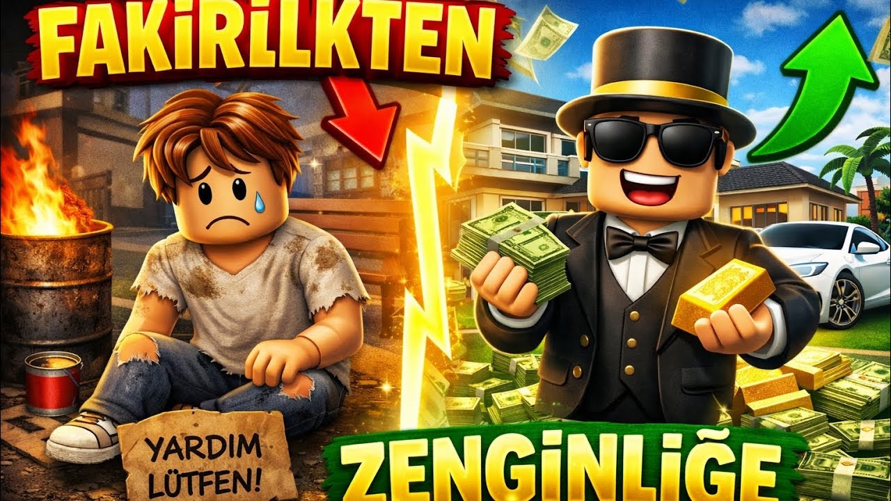 ROBLOX Brookhaven Fakirlikten Zenginliğe Challenge 💸