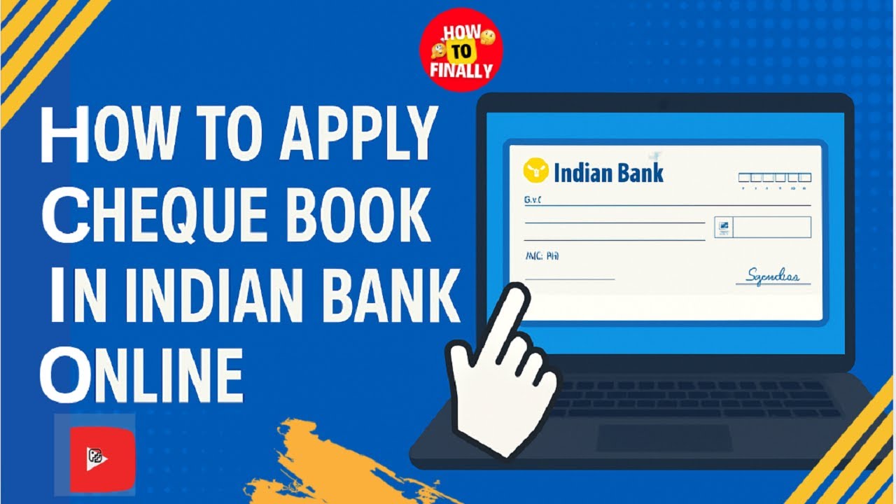 How to Apply Cheque Book in Indian Bank Online | Indian Bank Account Cheque Book Request