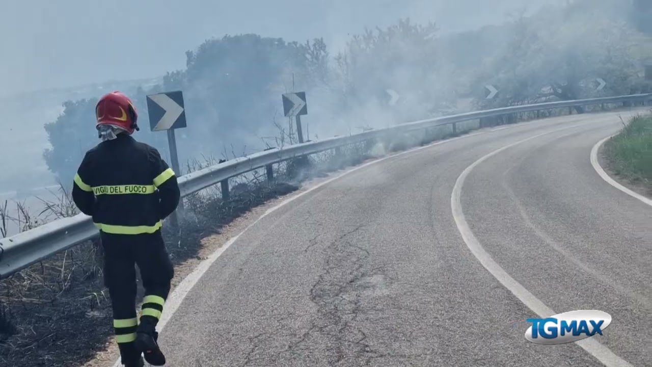 Fossacesia: incendio domato a San Giovanni