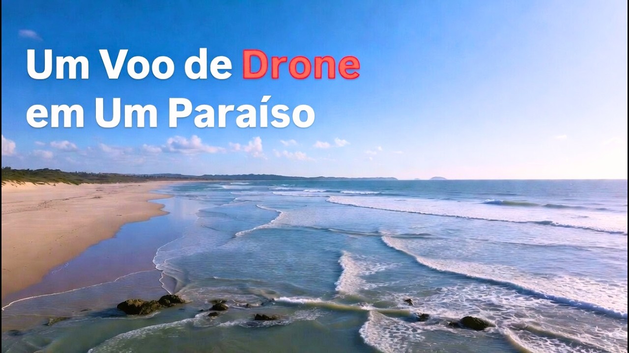 UM VOO DE DRONE EM UM PARAISO