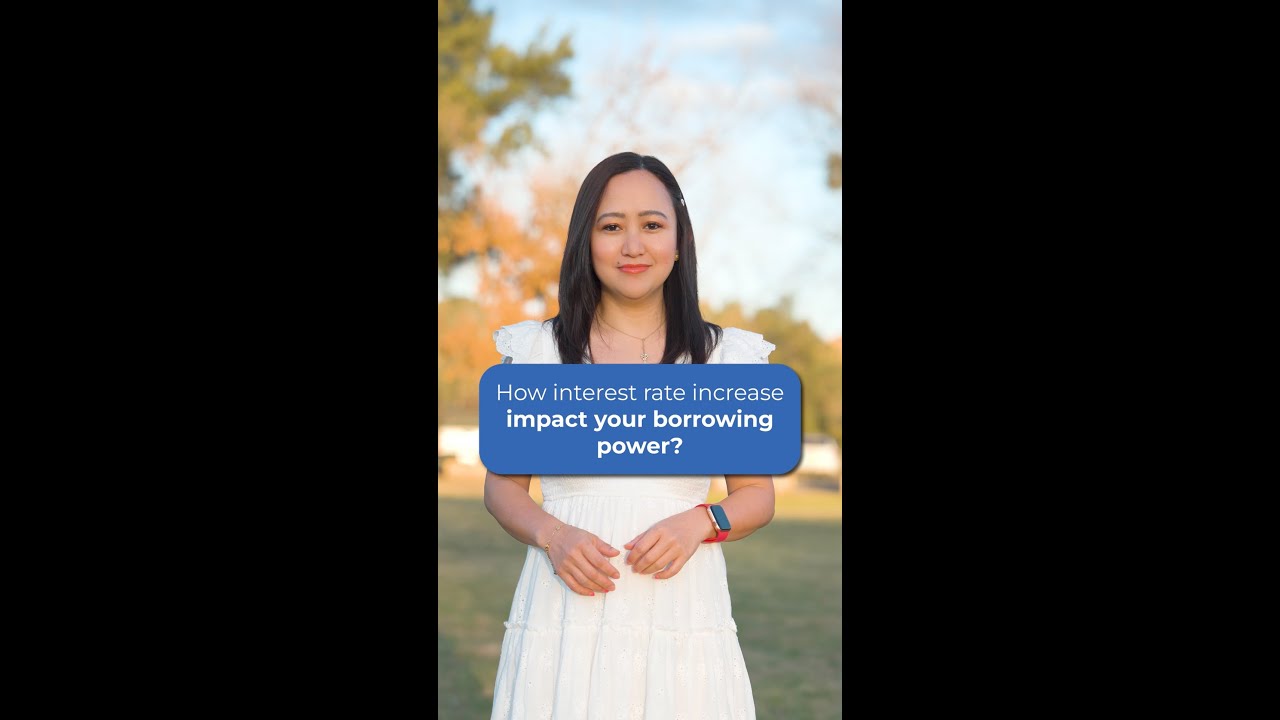 How Interest Rate Increase impact your Borrowing Power? #sghomeloans #homeloantips #australia#viral