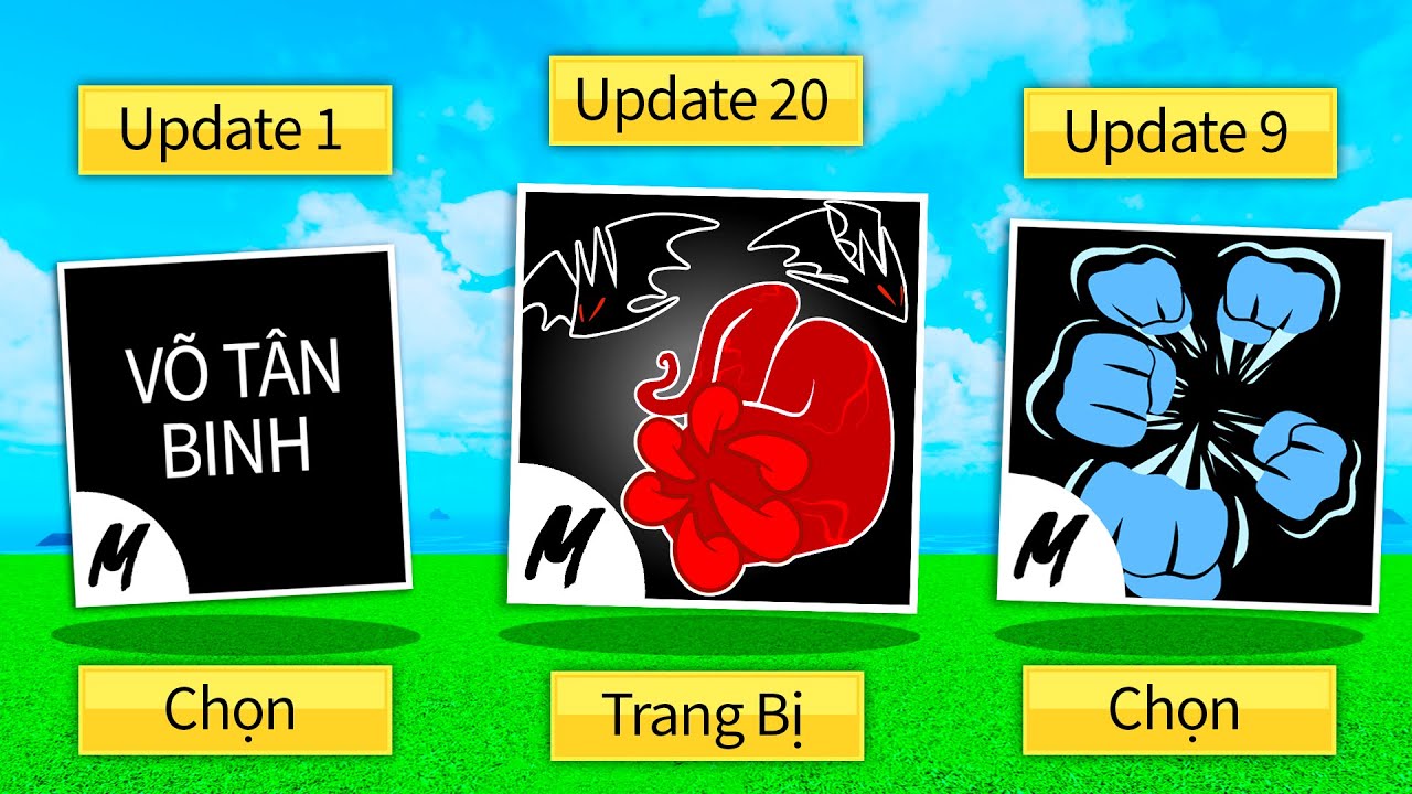 CHÚ 9 VÀ ĐẠT TRÁI CÂY CHỌN TRÁI ÁC QUỶ TỪ UPDATE 1 ĐẾN UPDATE MỚI NHẤT TRONG BLOX FRUIT !!