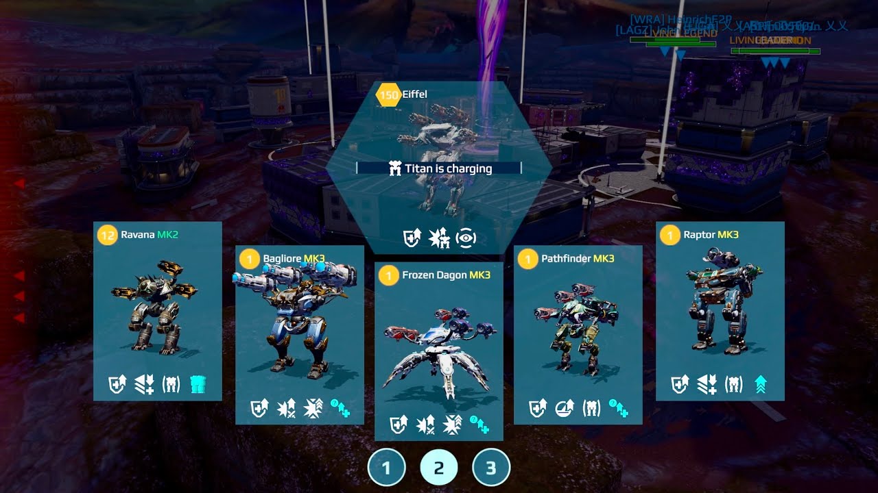 War Robots: Top Old-Meta Hangar | Ravana, Pathfinder, Bagliore, Dux, Raptor & Eiffel Gameplay