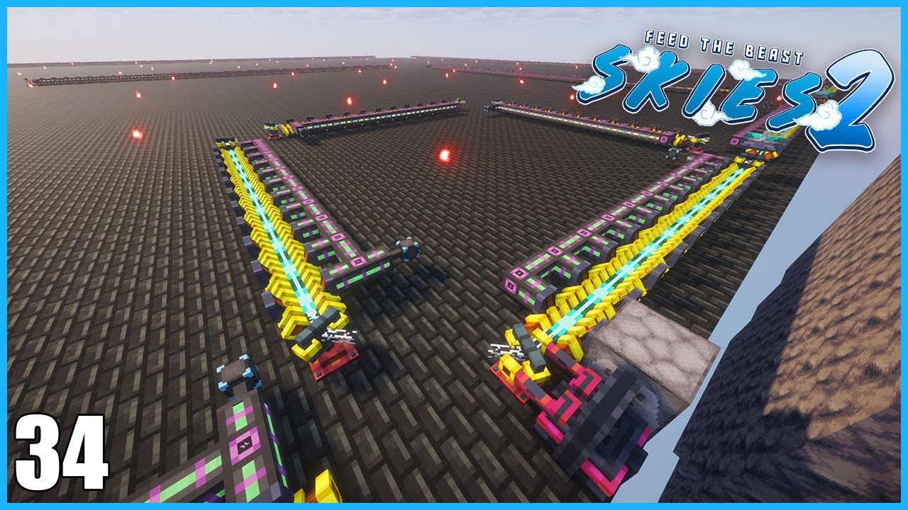 FTB Skies 2 | ORITECH'S PARTICLE ACCELERATOR! - #34 [Modded Minecraft]