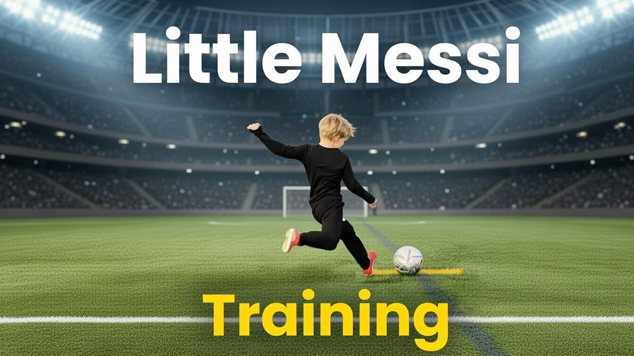 Little Messi Training PKs.  