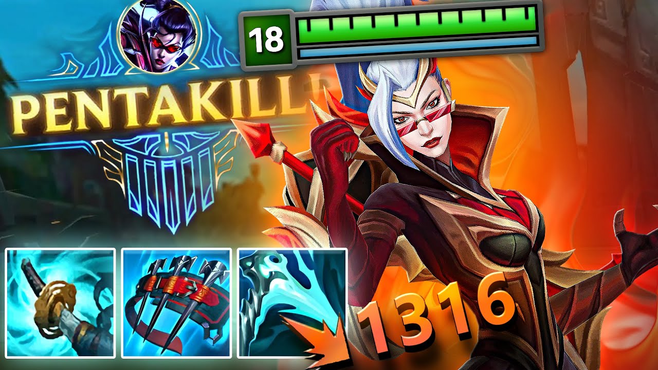 CRIT VAYNE BUILD DMG IS INSANE... (PENTAKILL)