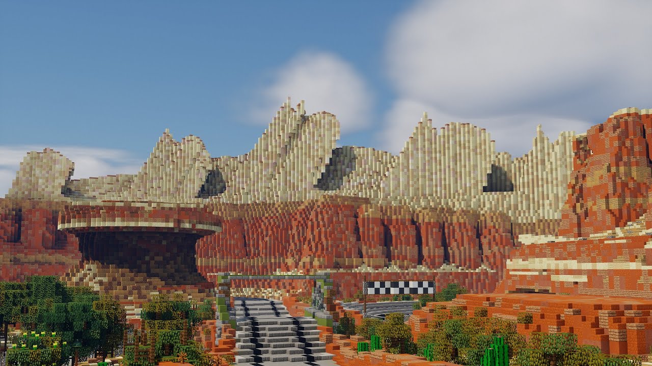 The Most Impressive Remake of Radiator Springs Racers in Minecraft (ImagineFun)