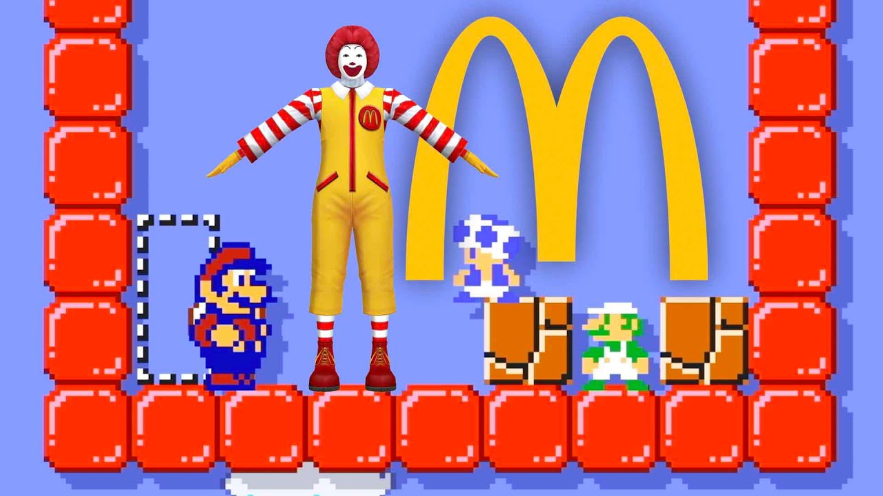 Mario goes to McDonald's