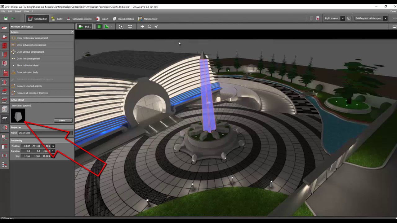 Day 2 Dialux evo Training - Facade & Landscape 5