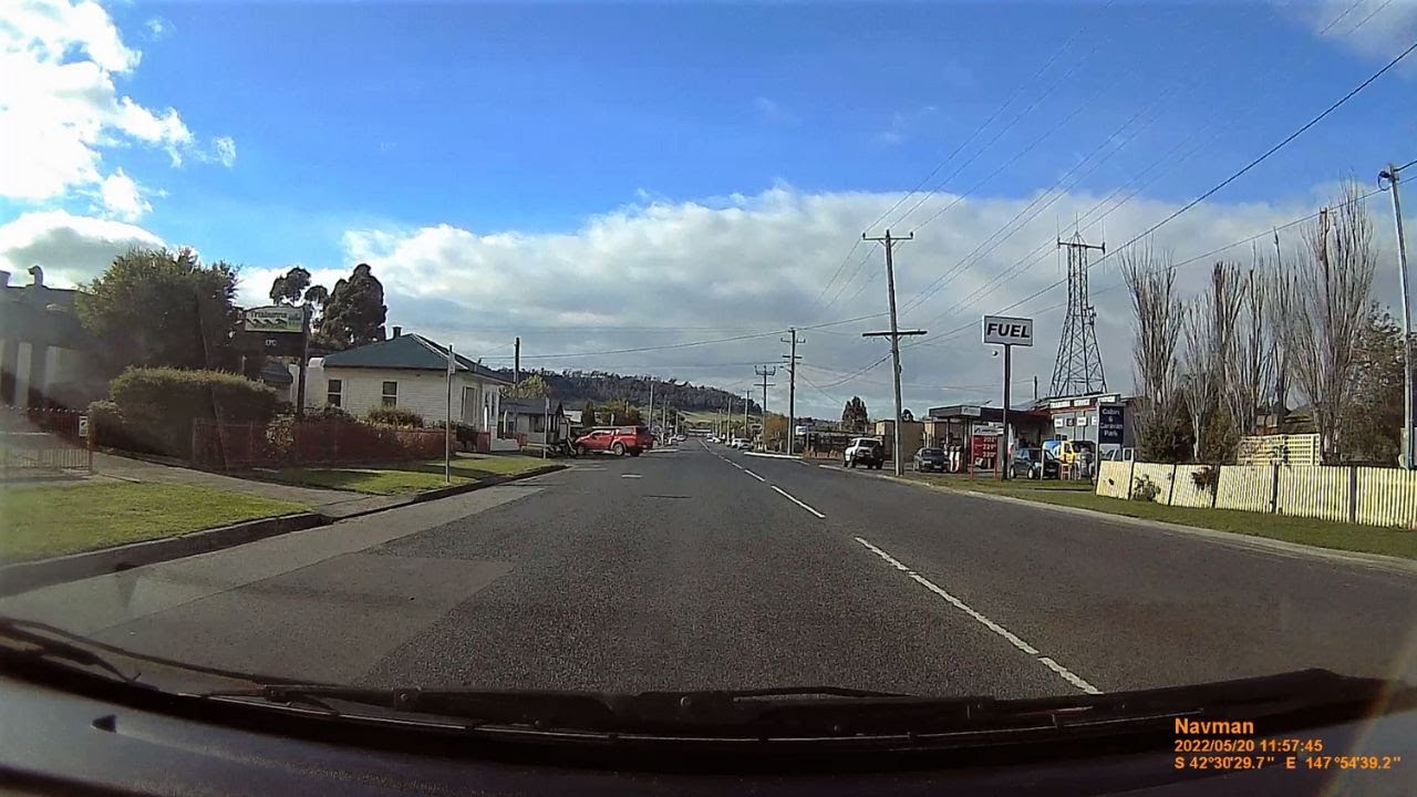 Lindisfarne to Triabunna: A Virtual Drive (Slow TV)