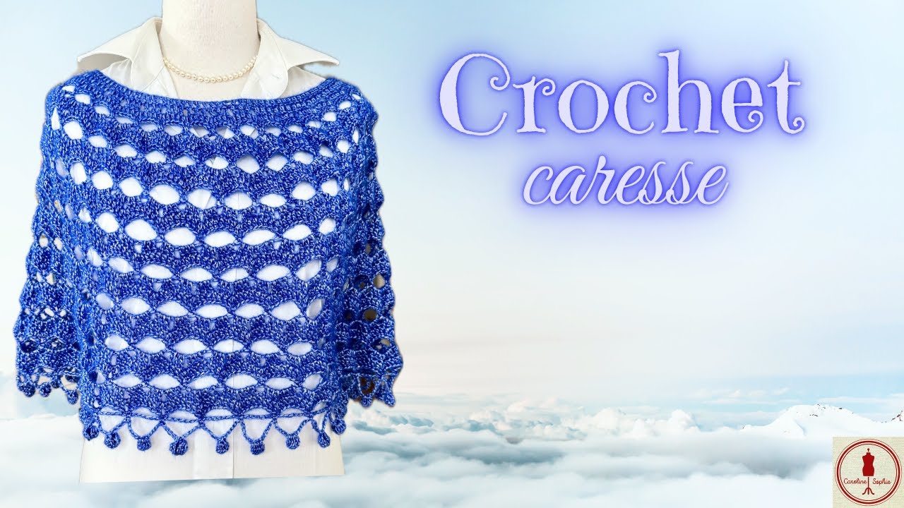 🌺🌷💎CAPE /PONCHO AU CROCHET  TOUTES TAILLES