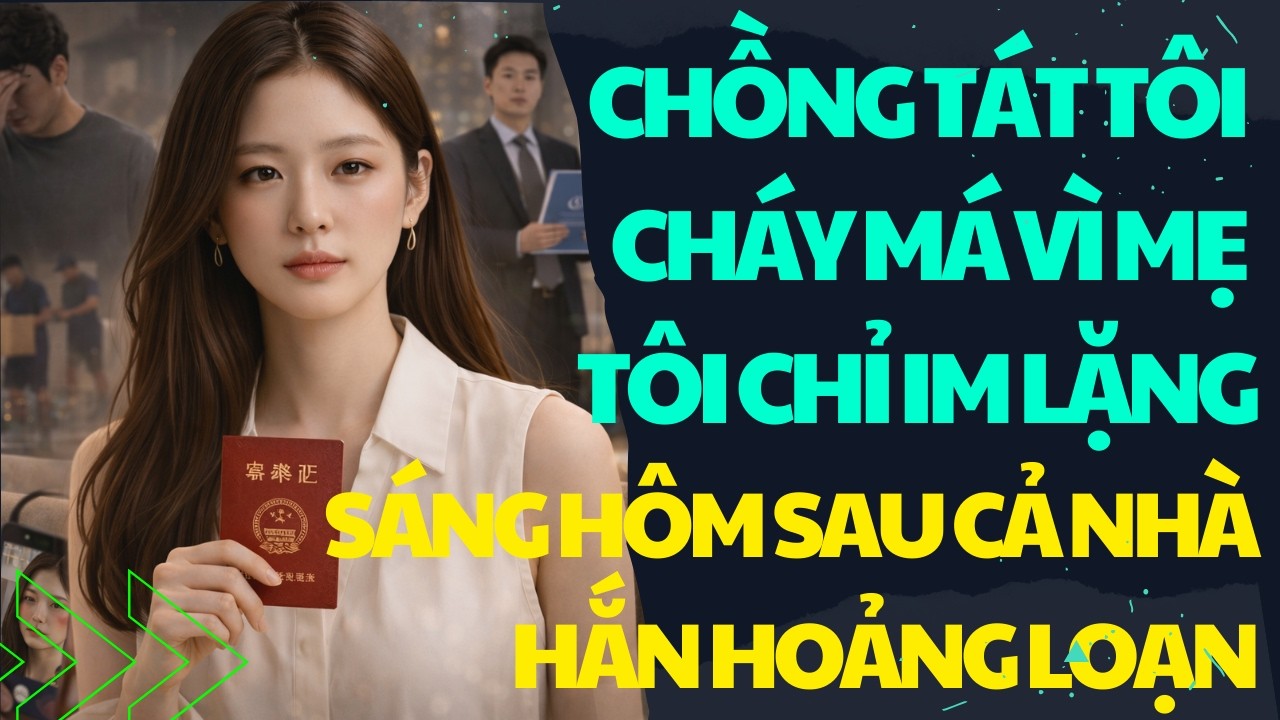 CHỒNG T.ÁT TÔI CHÁY MÁ VÌ MẸ - TÔI CHỈ IM LẶNG SÁNG HÔM SAU CẢ NHÀ HẮN HOẢNG LOẠN