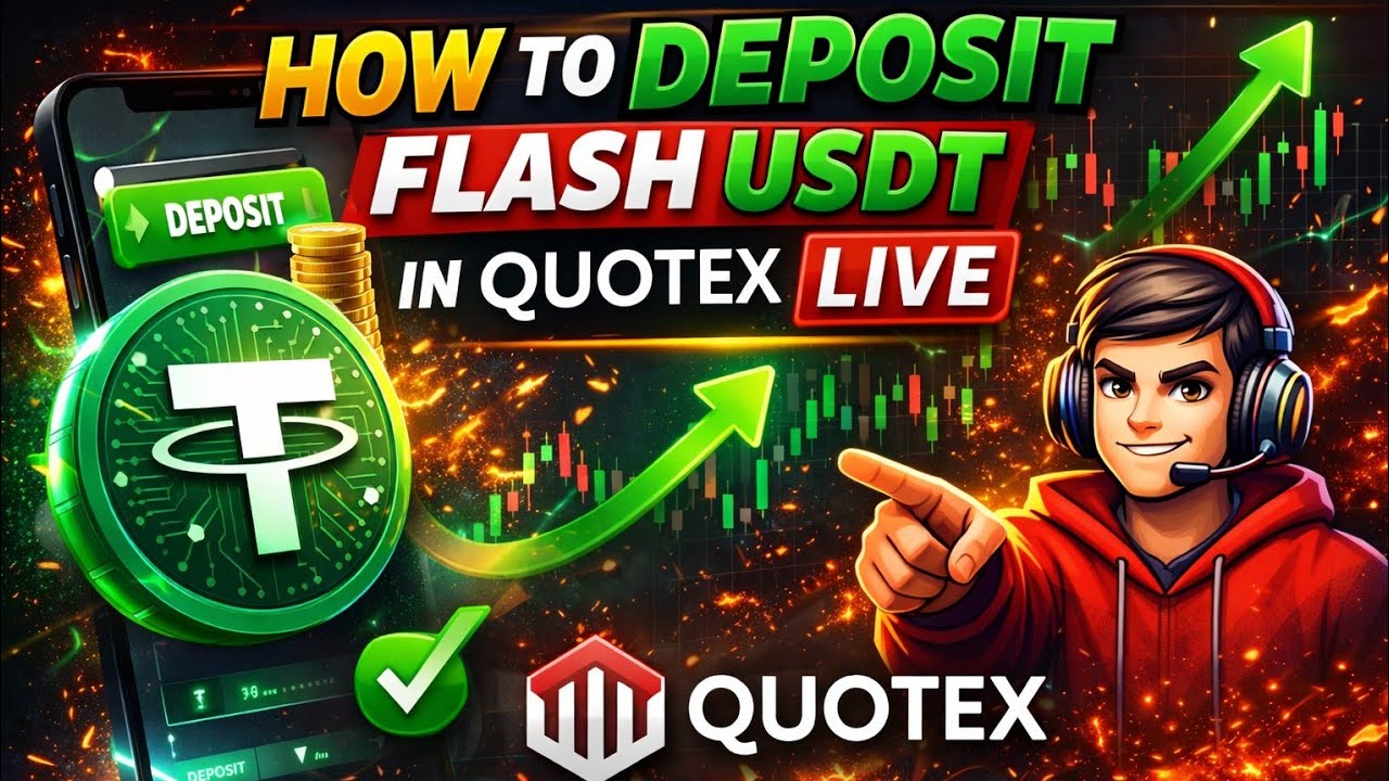 Flash USDT Se Quotex Me Deposit Kaise Kare | Flash USDT Deposit Process in Quotex Live