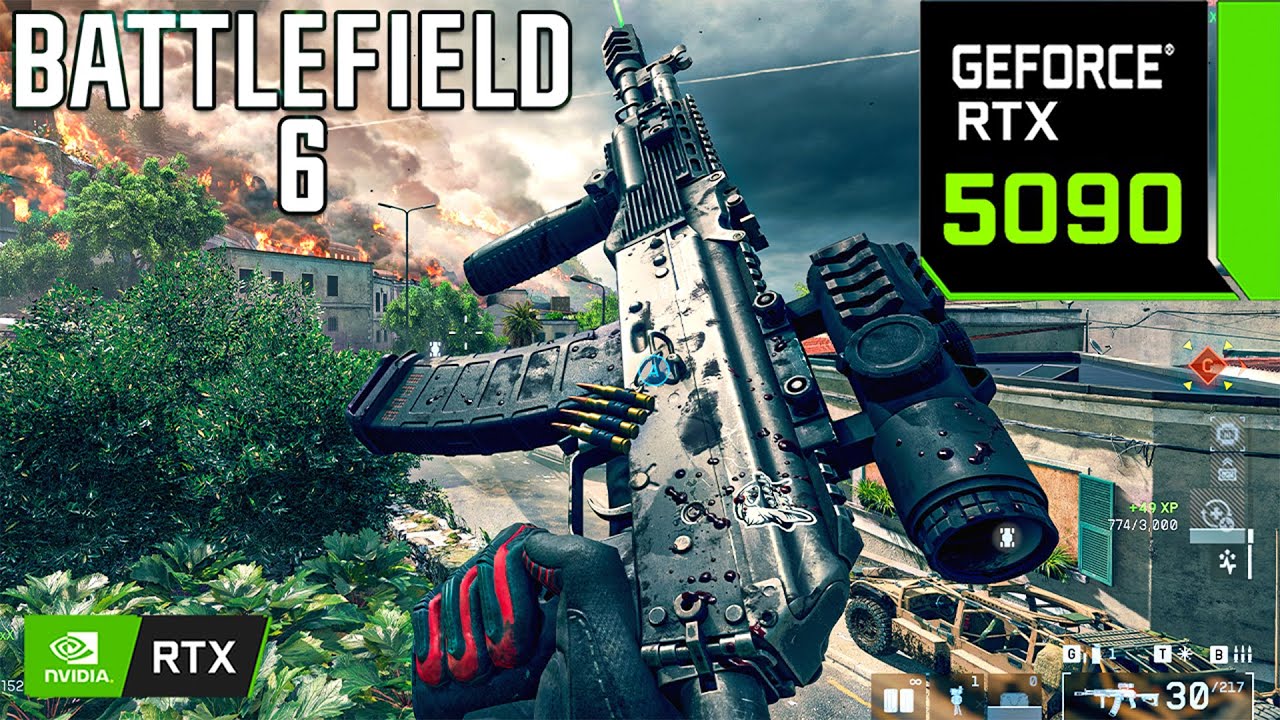 Battlefield 6 : RTX 5090 32GB ( 4K OVERKILL Graphics / DLSS 4 ON )