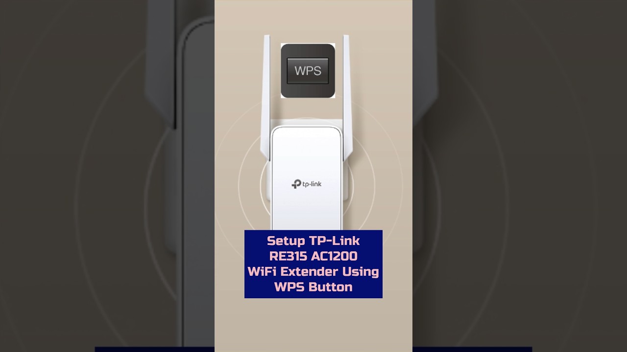 Настройка ретранслятора Tplink RE315 AC1200 через WPS #tplink #wifiextender #wifirepeater