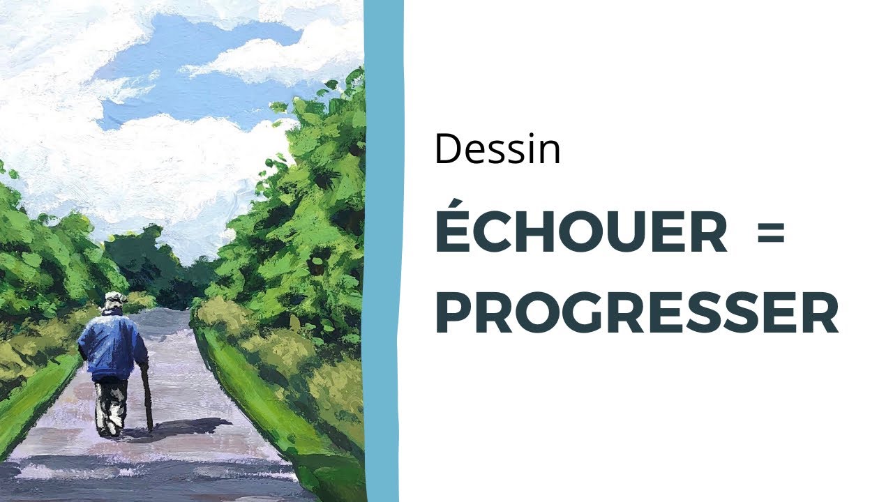 Comment progresser en dessin grâce à l’échec ! | Gouache paysage