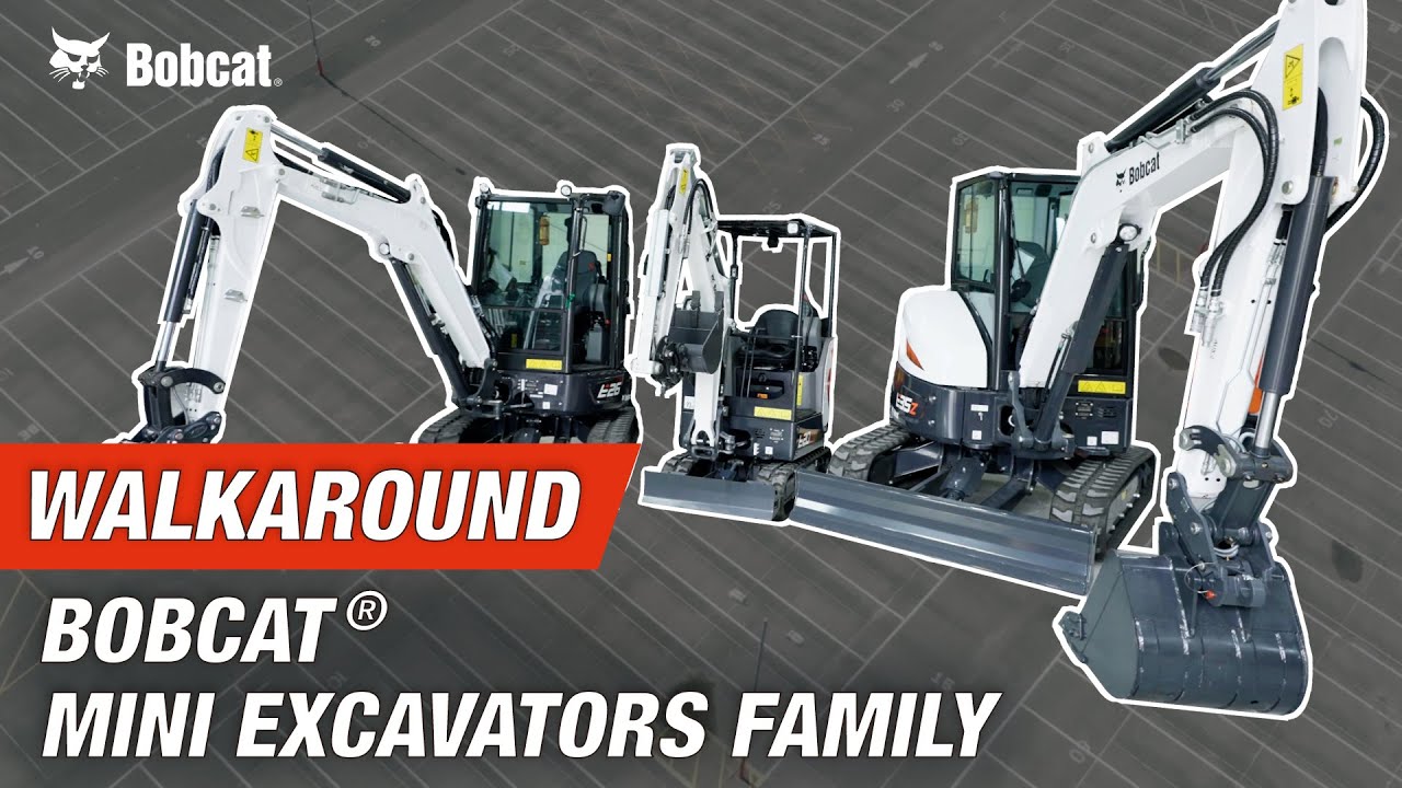 Bobcat® Mini Excavators Family Walkaround (E20z, E26, E35z)