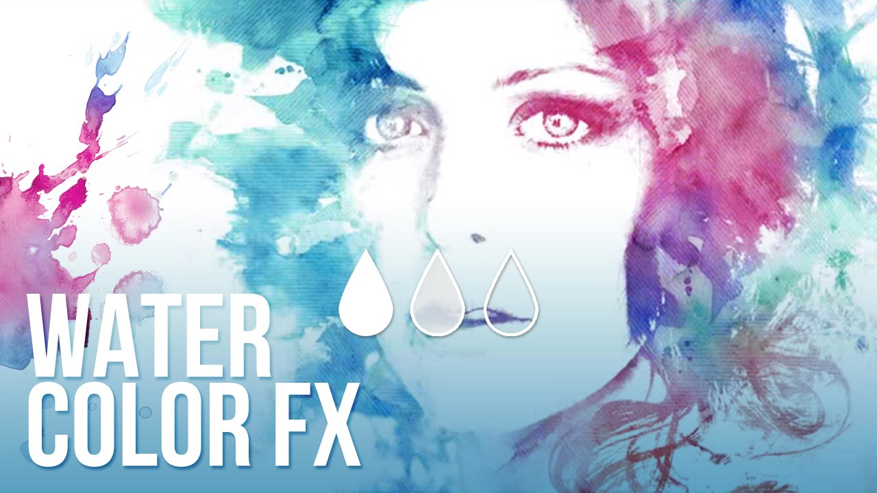 Effetto acquerello FACILE per chi non sa colorare / tutorial Photoshop / Watercolor effect