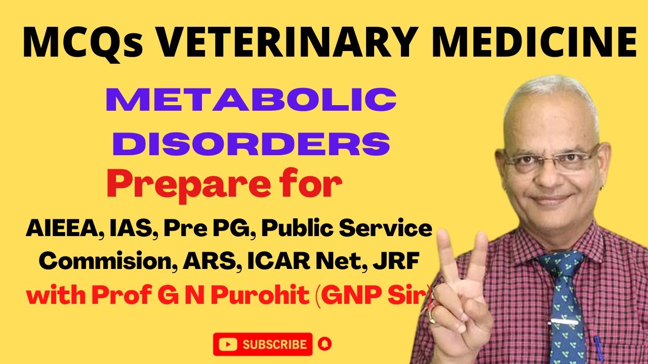 Раскройте тайны нарушений обмена веществ с помощью вопросов и ответов Vet Med MCQ!