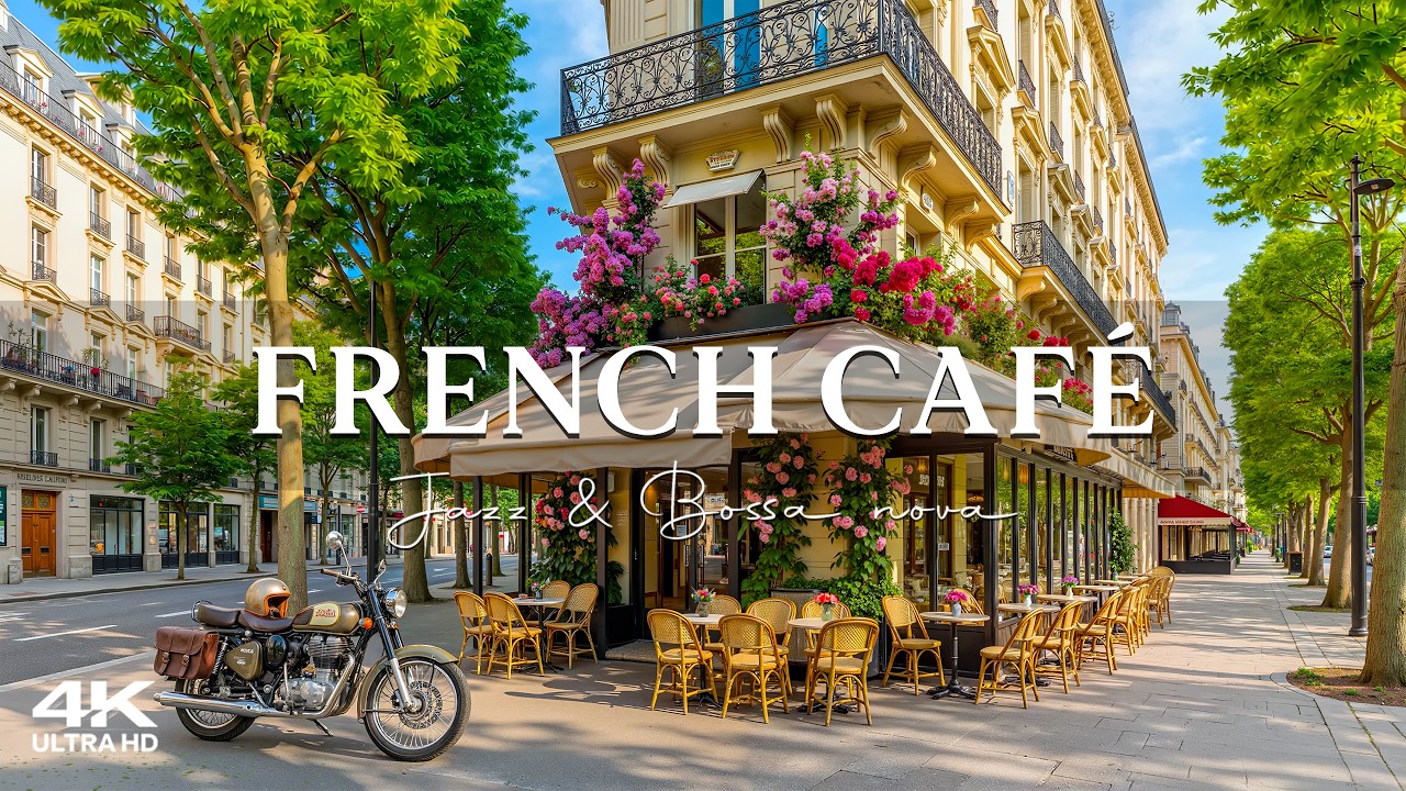 Charming French Caf&eacute; in June 🍀 Relaxing Bossa Nova & Soft Jazz Music for a Peaceful Summer Day