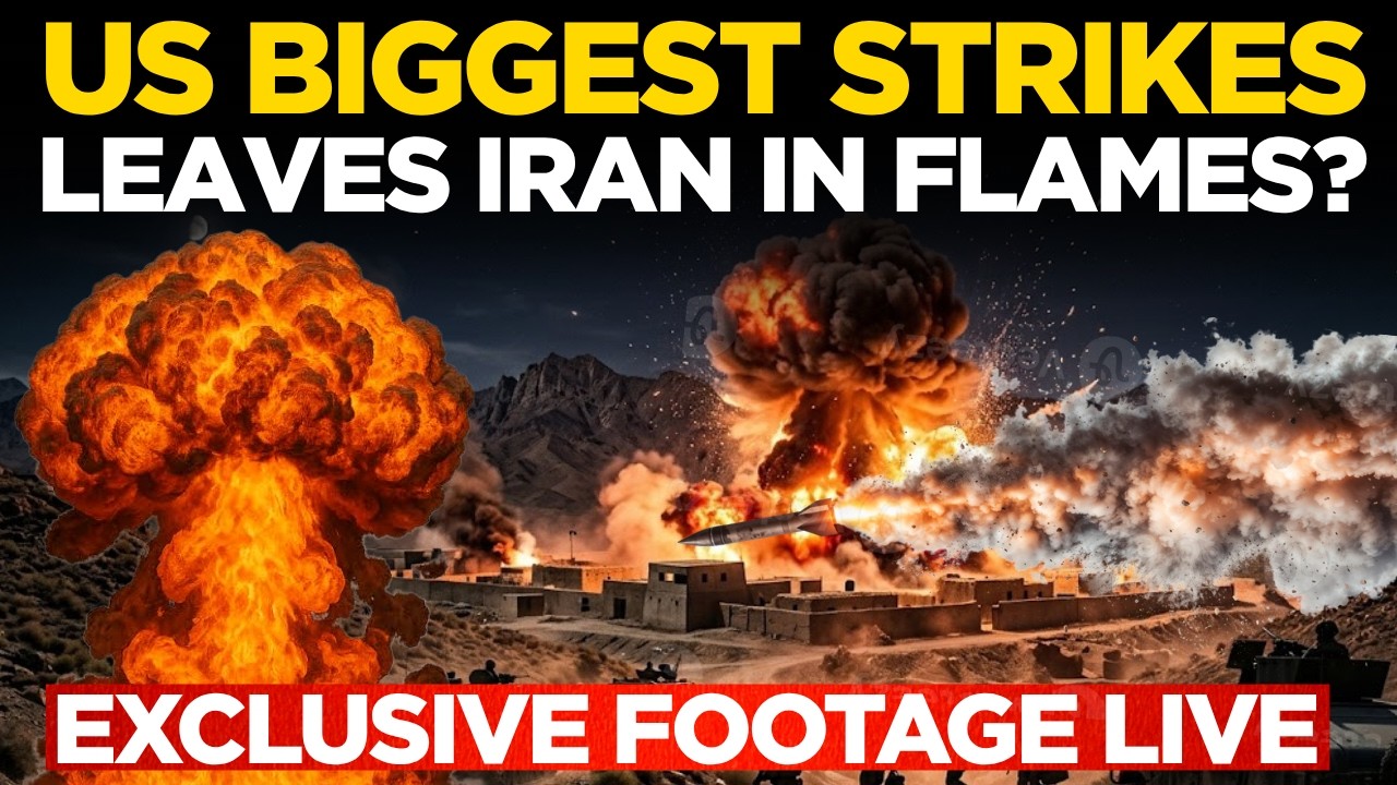 IRAN- US War LIVE: US Biggest Strike On Iran | Huge Explosion Caught on Camera! | Iran In shock!