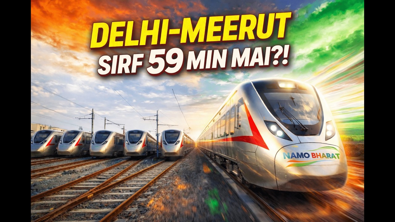 Delhi&ndash;Meerut Sirf 59 Min?! Namo Bharat RRTS Explained