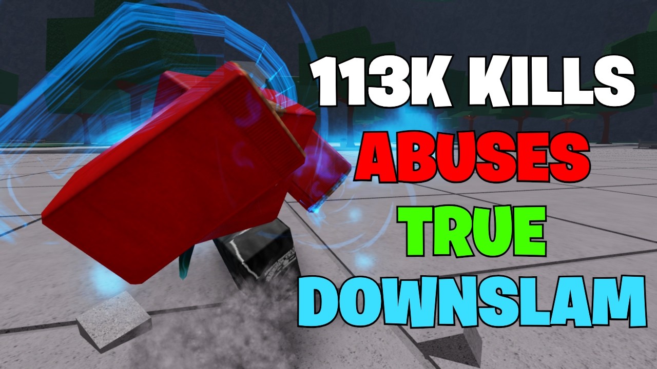 TRUE DOWNSLAM IS OVERPOWERED 😂😭 The Strongest Battlegrounds