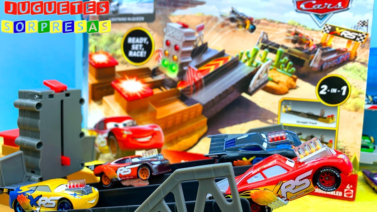 DRAG RACING PLAYSET DISNEY CARS Carros de Carrera - Pista de Coches