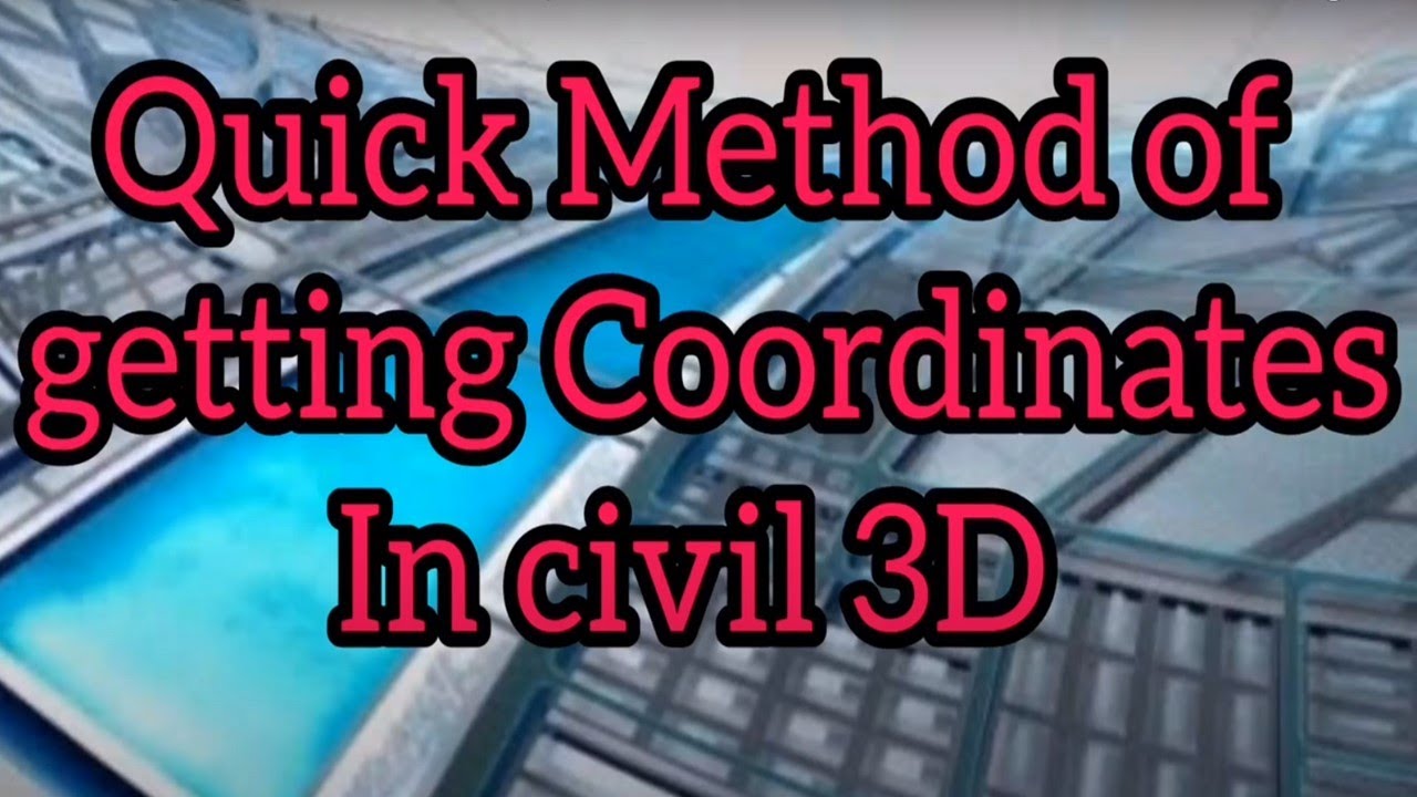 Quick method of getting Coordinates in civil 3D | Polyline automatic Vertices method |