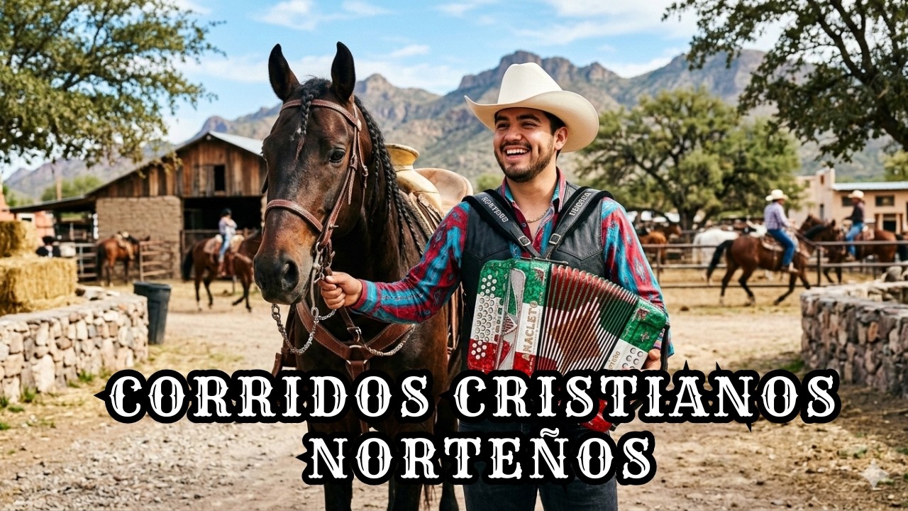 CORRIDOS CRISTIANOS NORTEÑOS,  ACORDEÓN ALABANZA GÓSPEL BÍBLICA EN REGIONAL MEXICANO