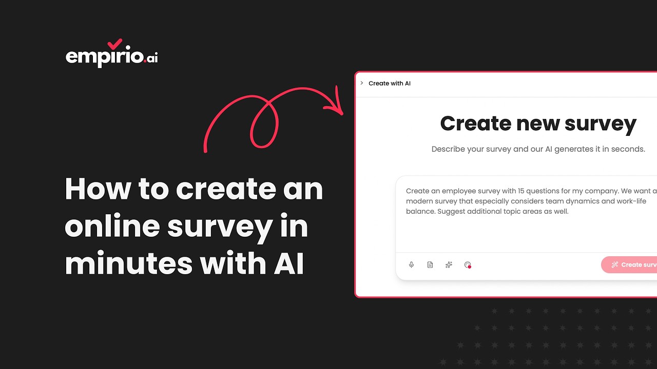 How to create a survey in minutes with empirio.ai