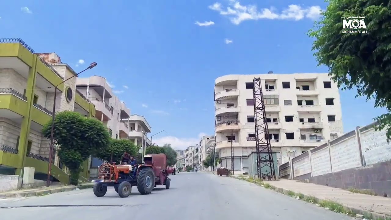 من حارة المستوصف الى ساحة السبع بحرات من ثم الى سكن المعلمين ودوار طريق اللاذقية في مدينة جسر الشغور