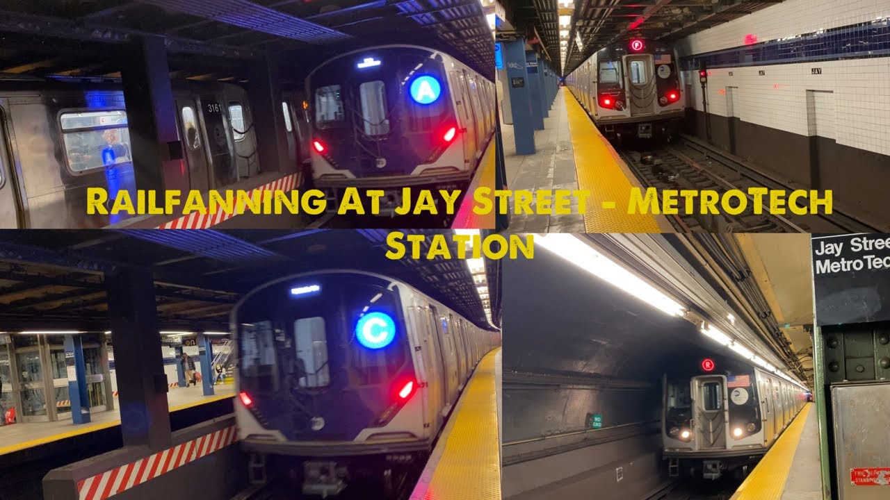 Railfanning At Jay Street - MetroTech Station (A) (C) (F) (R)