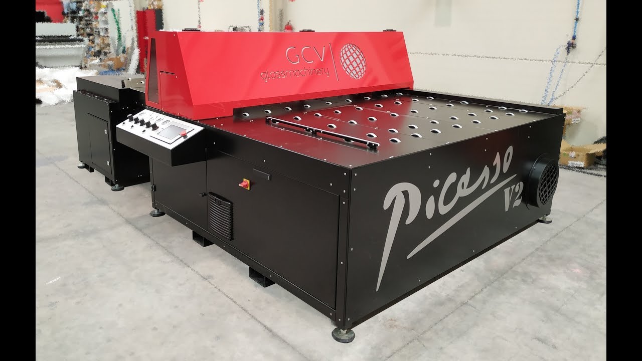 New Picasso V2: automatic glass painting machine