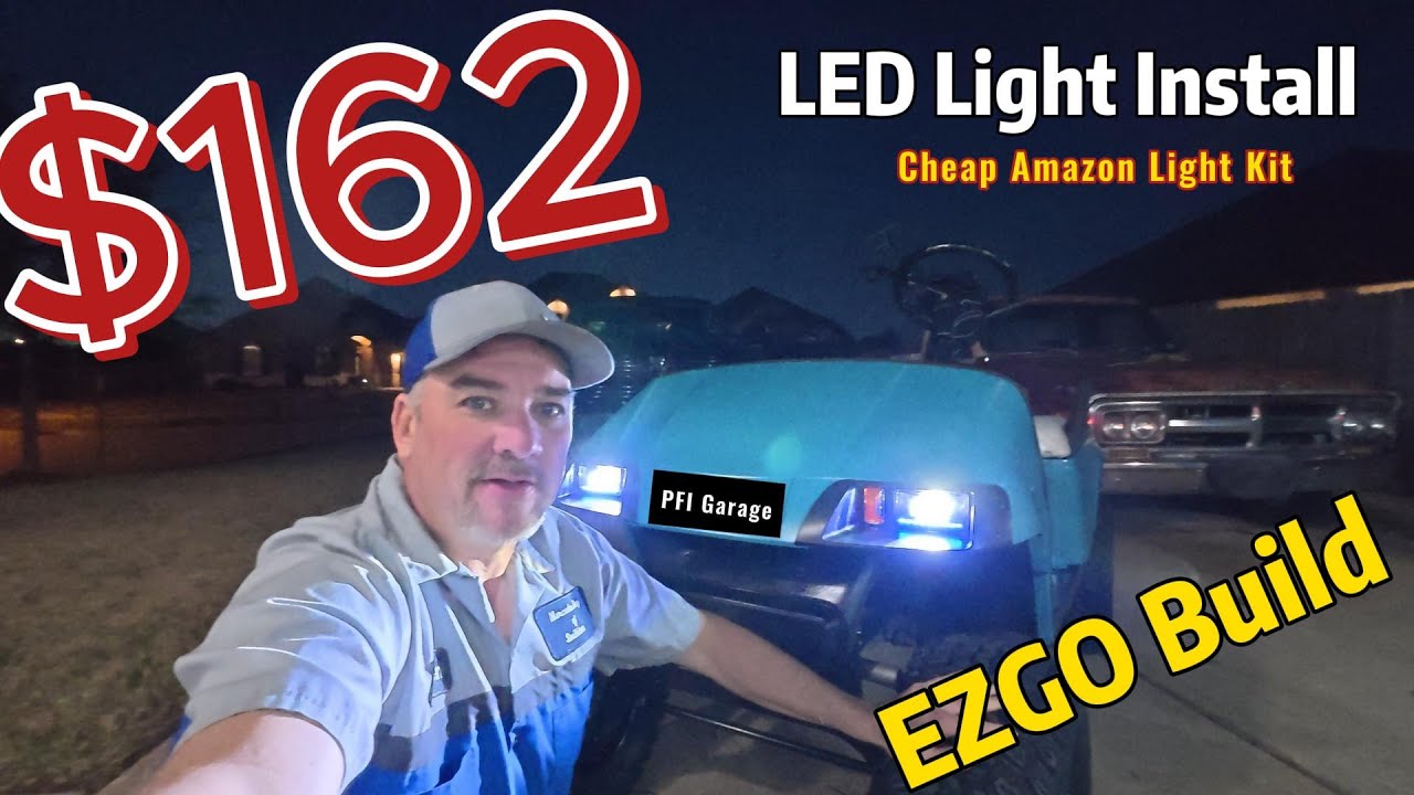 Installing an Amazon LED Light Kit on My EZGO Golf Cart (Worth It?)